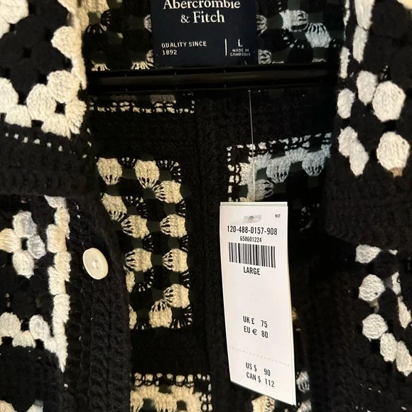 Abercrombie and Finch - Crochet shirt - Picture 2 of 3